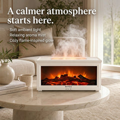 RITVIA | Hearth-01 Fire & Mist Diffuser - Alabaster White