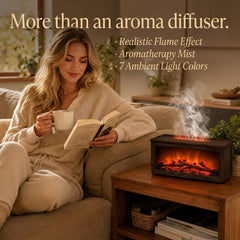 RITVIA | Hearth-01 Fire & Mist Diffuser - Heritage Walnut