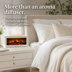 RITVIA | Hearth-01 Fire & Mist Diffuser - Alabaster White